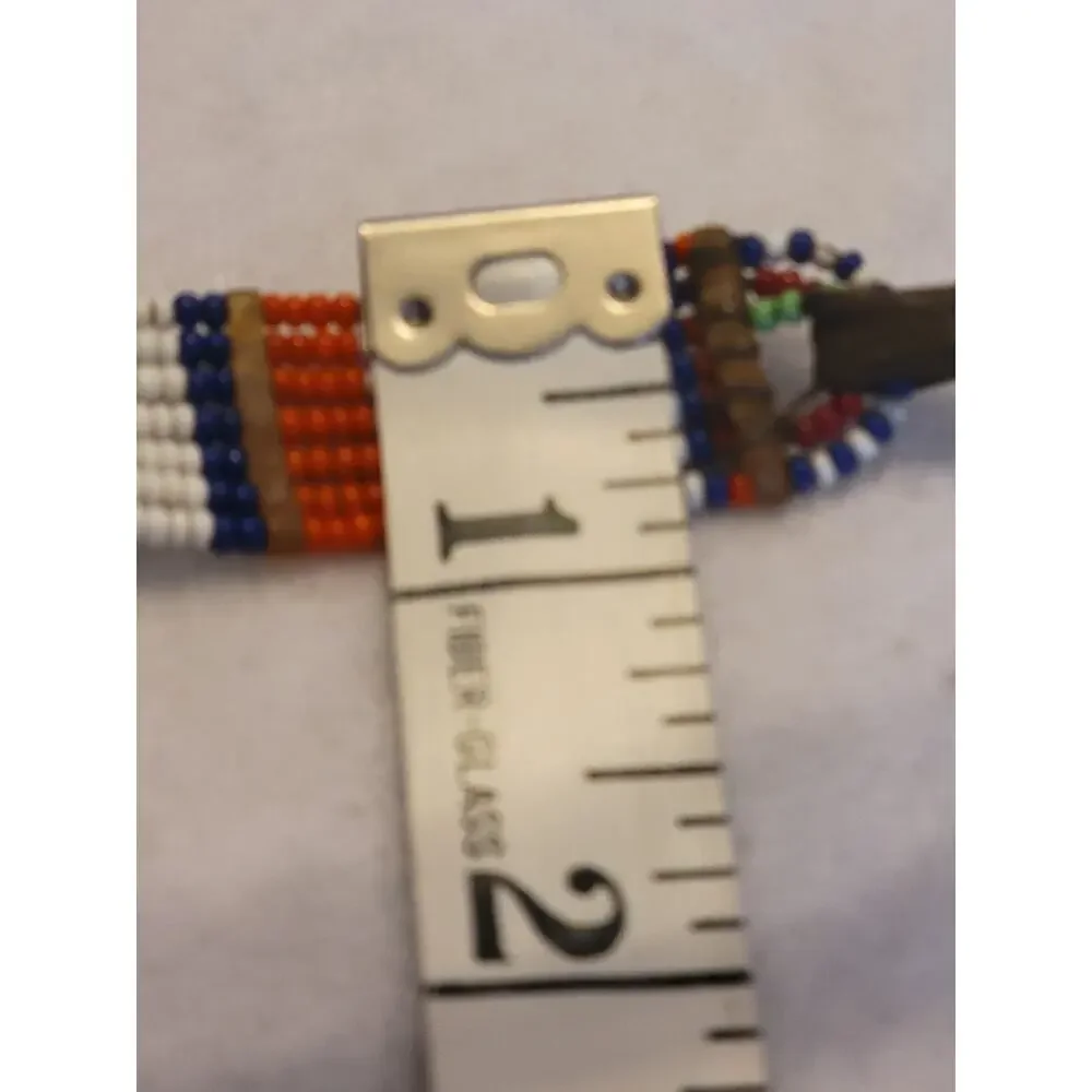 Maasai Beaded Ethnic Necklace Boho Art Deco Choker‎ Multicolor Fashion Jewelry